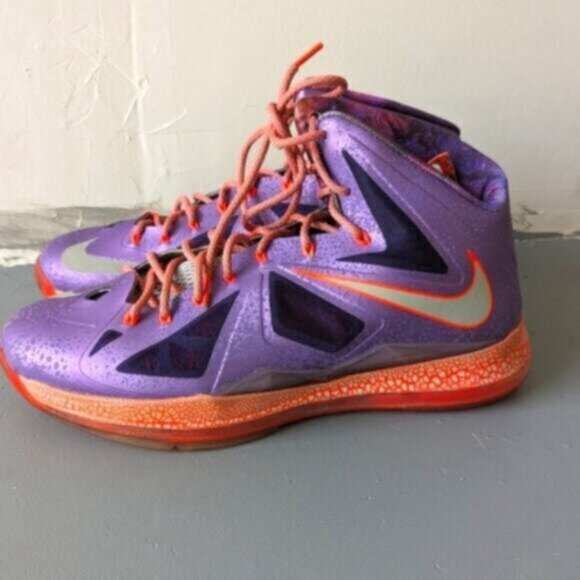Nike Lebron X 10 All Star Extraterrestrial Purple Sneakers - Picture 7 of 11
